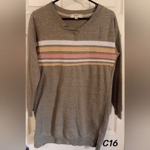 NO Comment Sweater Sz Small Light Sage/greyish color, Long